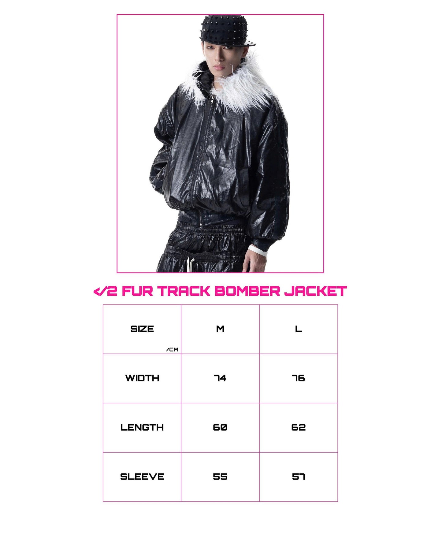 </2 FUR TRACK BOMBER JACKET