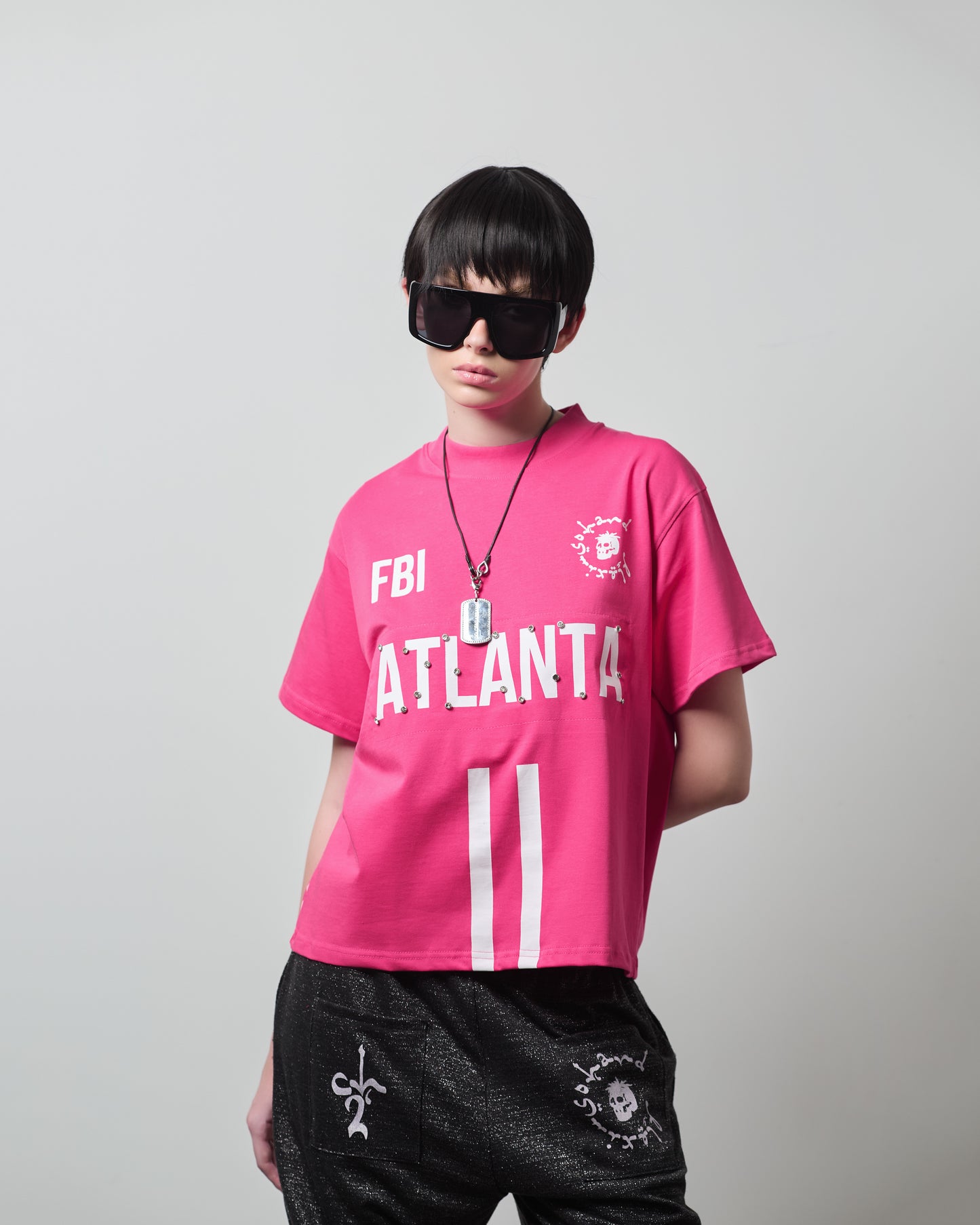 "FBI" T-shirt (Pink)