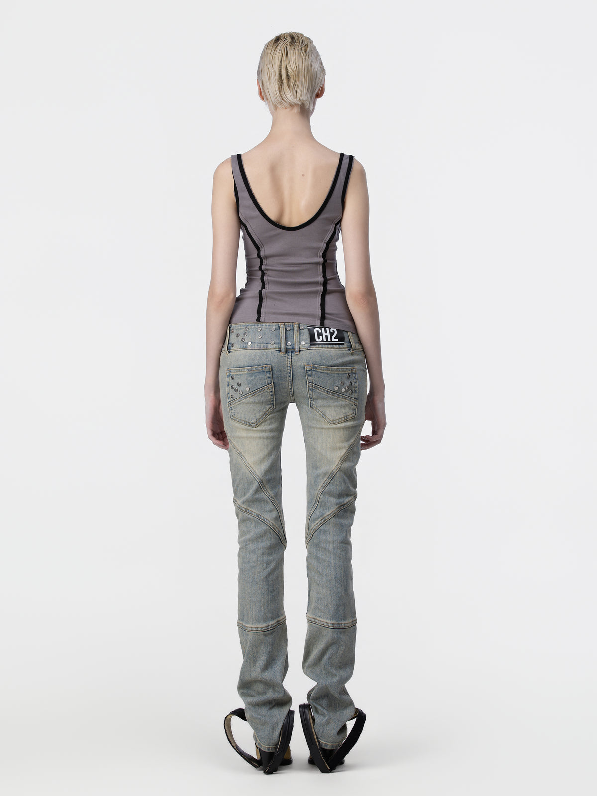 Draped Chain Tank Top