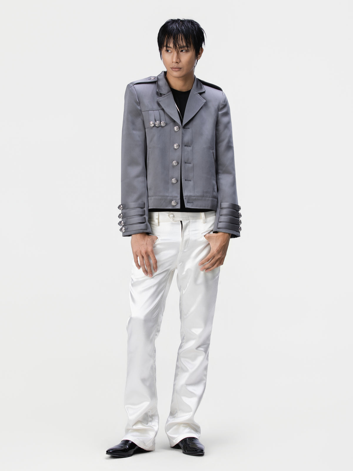 Cavalier Epaulet Jacket (Grey)