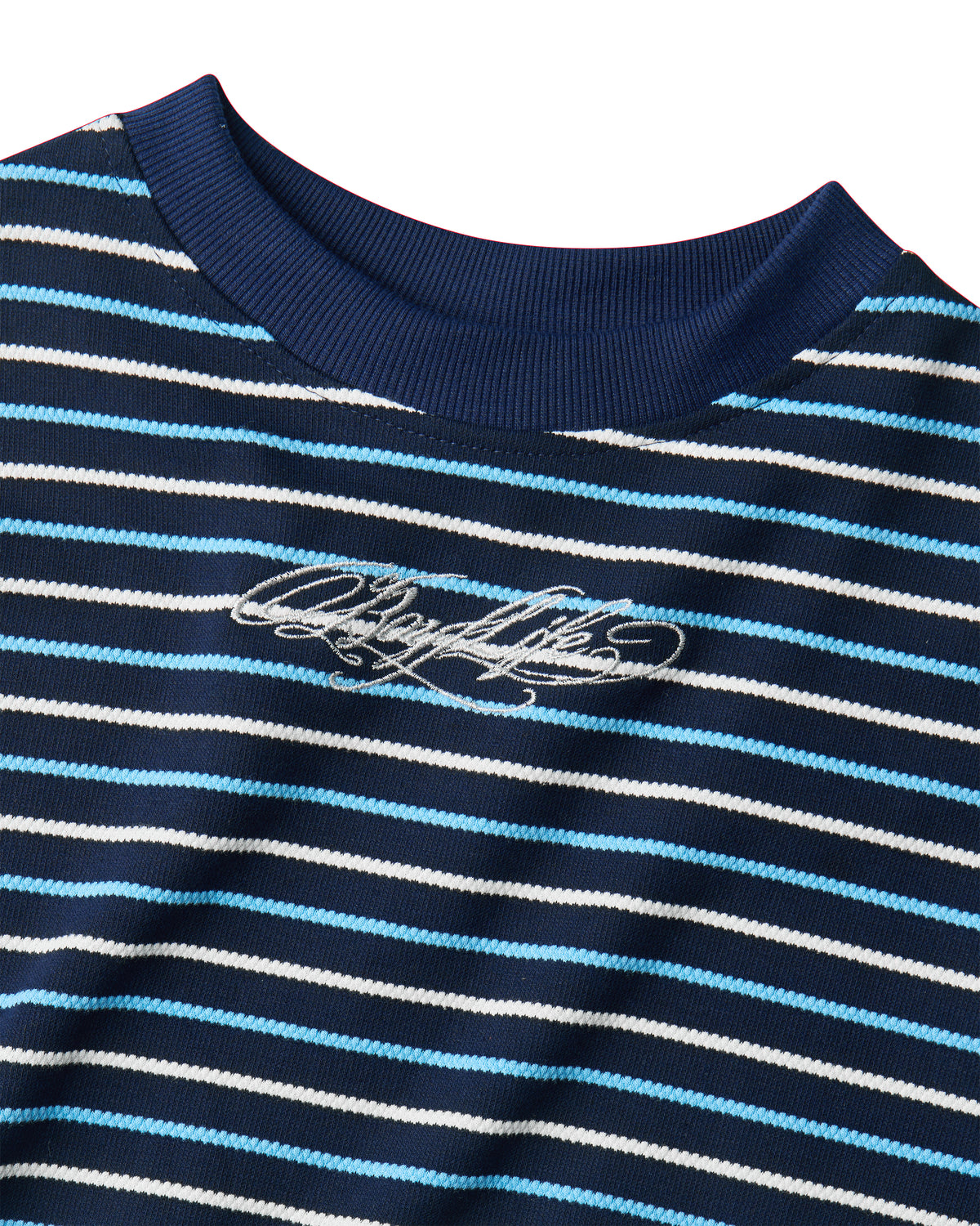 </2 BOYLIFE KNIT STRIPED BLUE SWEATER