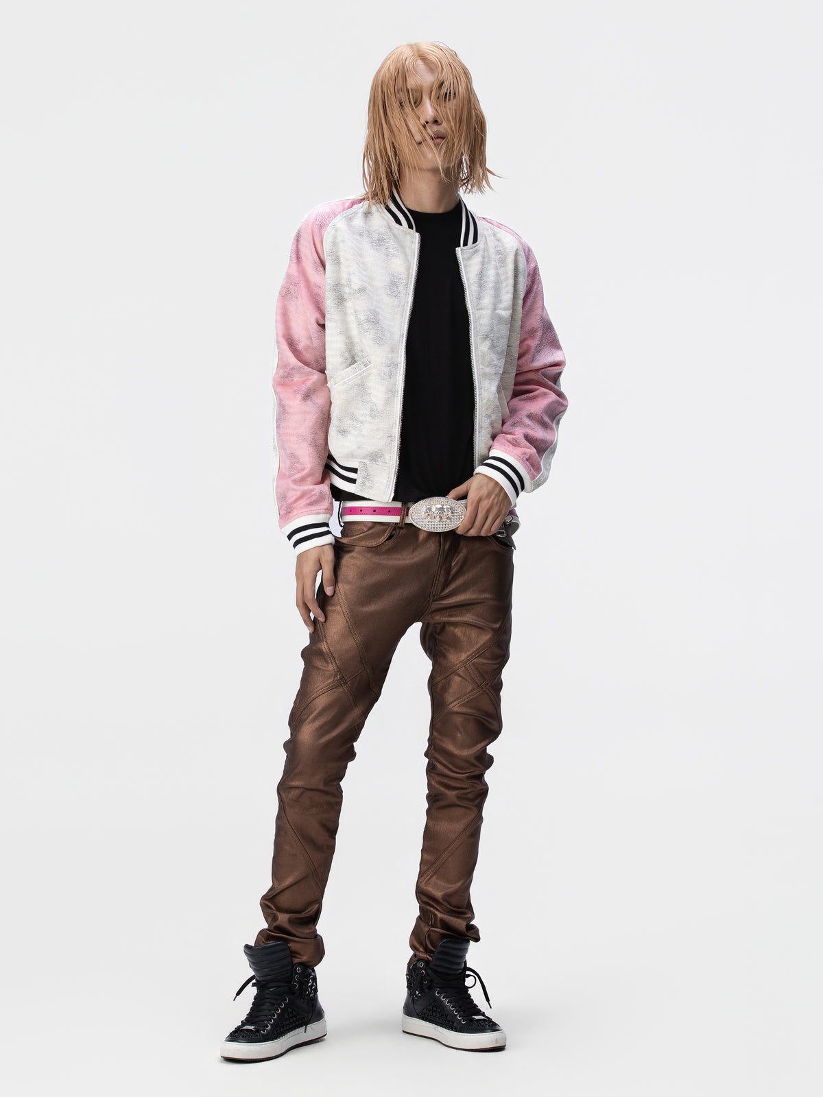 BOYPHO Gloss Skinny Pants (Brown)
