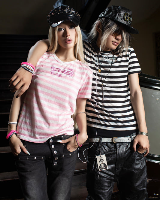 </2 MUSIC STRIPPED TSHIRT