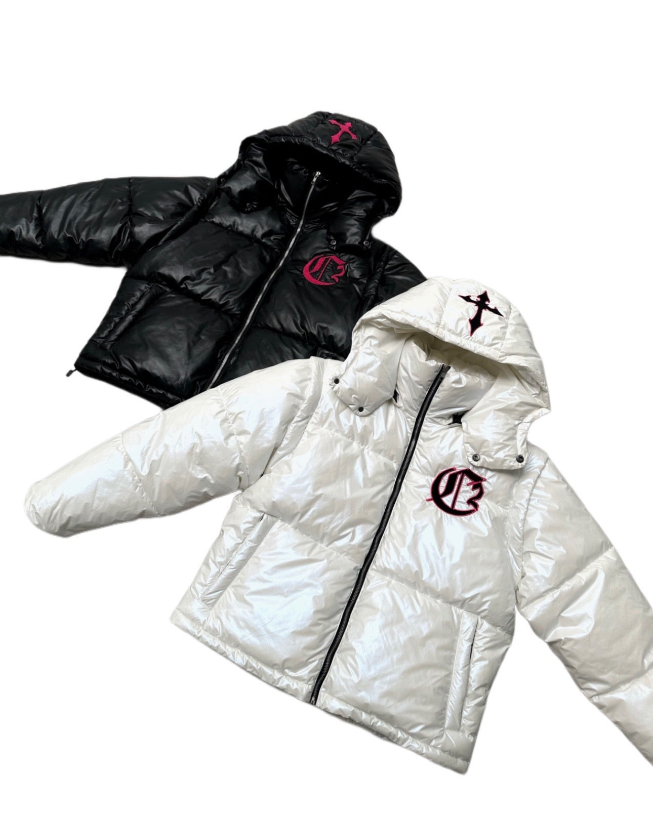 DOUBLE C CROSS PUFFER JACKETS (CH2 X COZY)